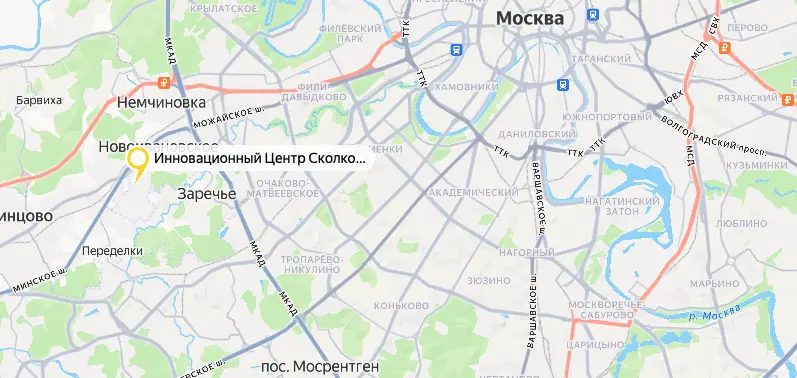 Карта расположения офиса SAREX